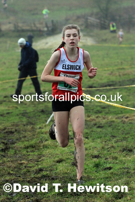 Girls under-15s 2022 North Eastern Harrier League, Thornley Farm, Peterlee, County Durham. Photo: David T. Hewitson/Sports for All Pics